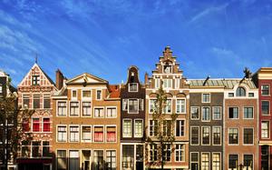 Detalle de edificios en el centro de la ciudad