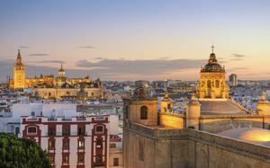 Panor�mica atardecer Sevilla