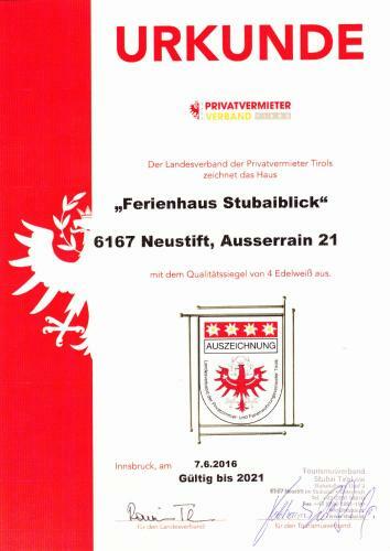Ferienhaus Stubaiblick