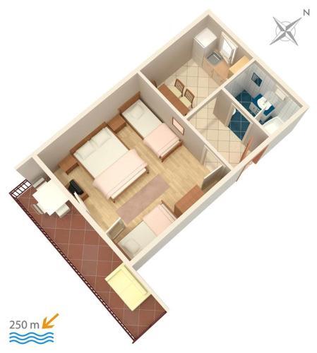 Apartment Selce 2383d