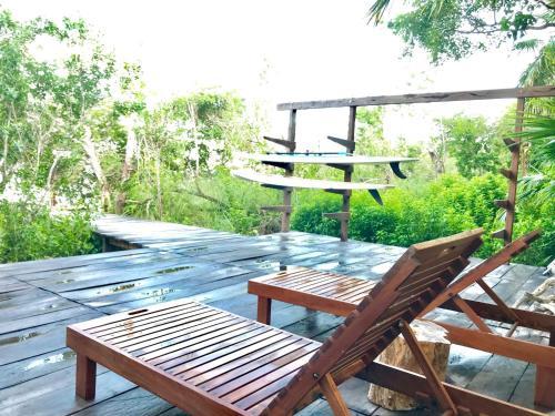 Lodge Private Cabin In Bacalar With Your Own Deck!