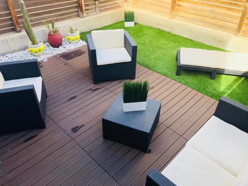 Vivienda 3d, Terraza-jard�n