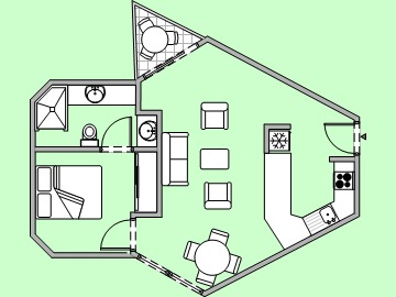 Hotel Breakfree Ocean Breeze (1 Dormitorio)