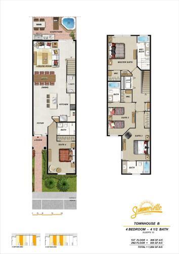 Summerville Resort Four Bedroom Townhome Sv111