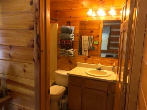 Bear Tracks Mountain Laurel Wood Fireplace Cabin