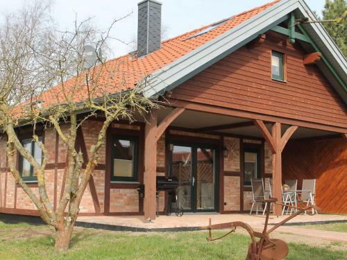 Modern Holiday Home In Brusow With Roofed Terrace