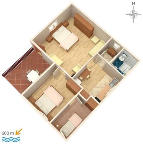 Apartments With A Parking Space Murter - 5103