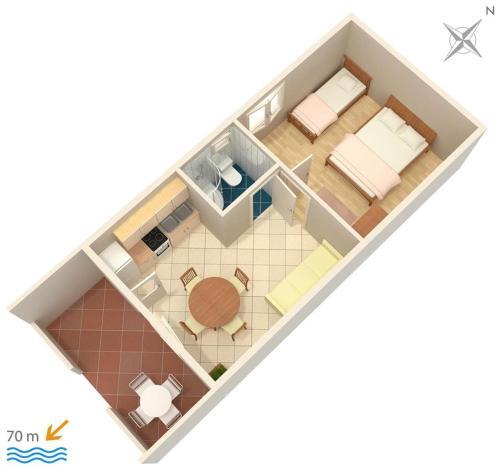 Apartments By The Sea Pisak (omis) - 2750