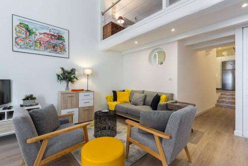Apartamento Barillerie - Loft Moderne, Face Mer, Vieux-nice.