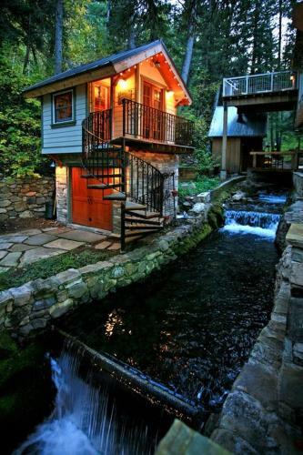 Storybook Stone Cottage Cabin