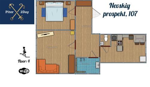 Apartamento Nevsky Prospect 107