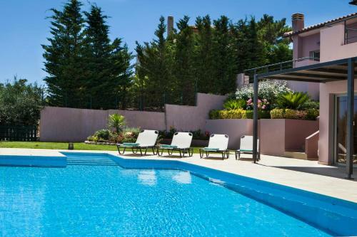 Skala Villa Sleeps 6 Pool Wifi
