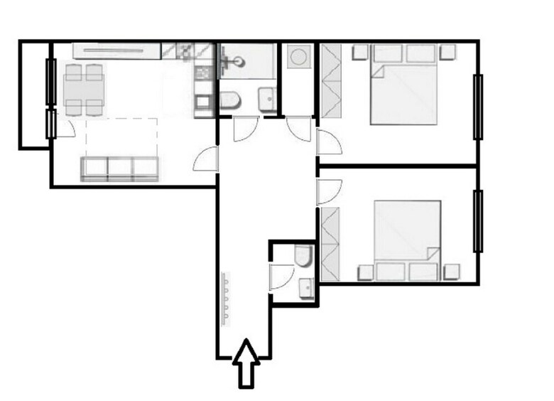 Charming Two-bedroom Apartment Next To The Emmaus Abbey