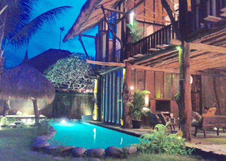 Villa Rustic Hut In Seminyak Bali