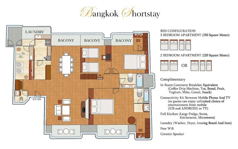 Hotel Bangkok Shortstay 2 To 3 Br Sukhumvit