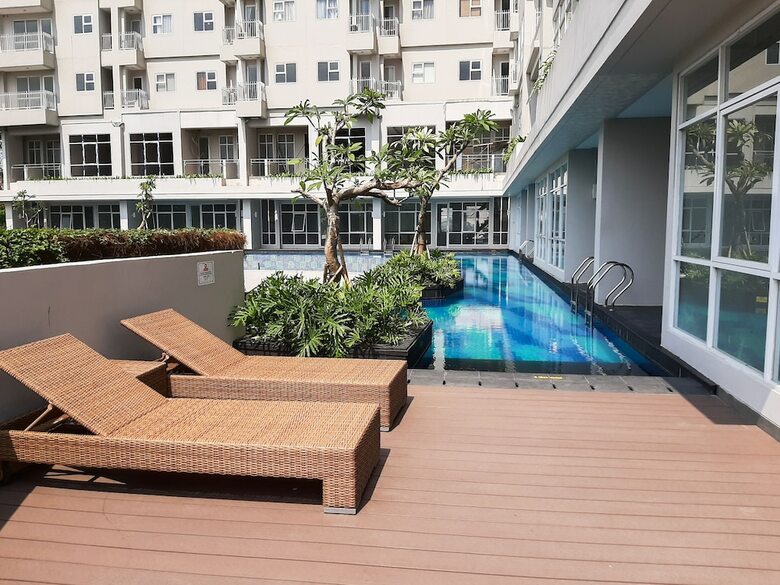 Minimalist Studio Room At Bintaro Icon Apartment