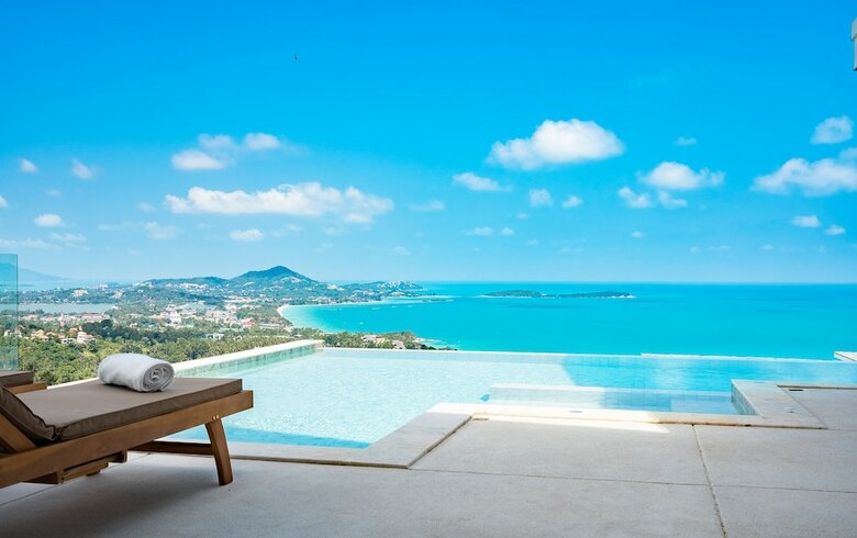 Villa Chaweng Noi Beach  Full Moon 4br Seaview