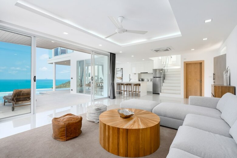Villa Chaweng Noi Beach  Full Moon 4br Seaview