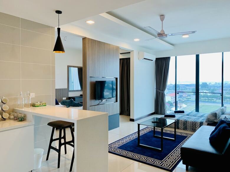 Apartamentos D'wharf Residence @ Pd Waterfront Balcony View By Airplan