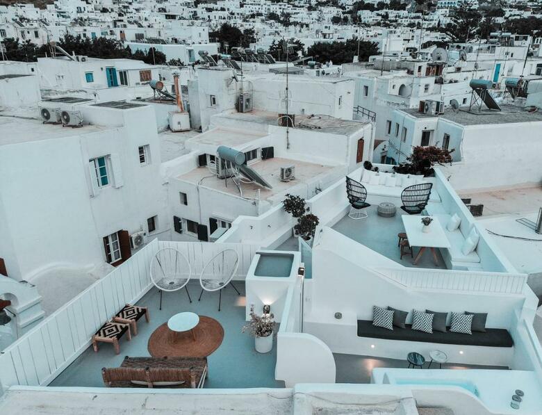 Villa Roofs Of Chora, Townhouse With Rooftop Pool - Adults Only