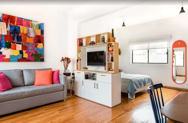 Apartamentos Hip, Colorful Studio With Patio In Roma Norte