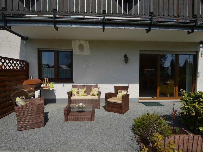 Cushy Apartment In Nohn With Terrace, Garden, Bbq, Heating