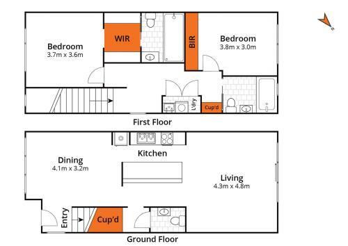 Apartamento Gorgeous 2 Bedroom Townhouse