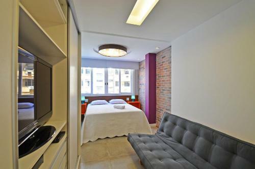 Apartamento Studio Reformado Para 4 Pessoas Na Quadra Da Praia!