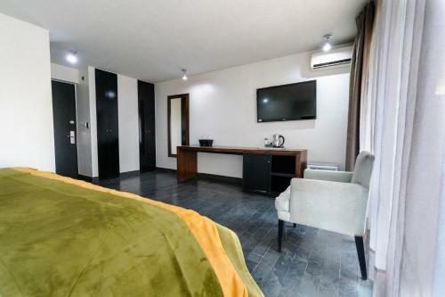 Apartamento Tribeca Super King Room - Studio With Parking, Pool, Wifi, AC