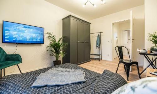 Apartamento Messe+uni: Modern & Stylish For 4: Kitchen+parking