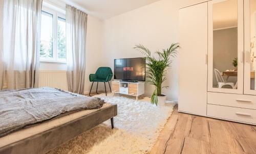 Apartamento Messe+uni: Modern & Stylish For 4: Kitchen+parking