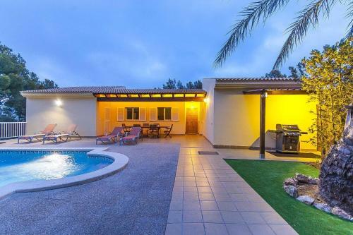 The Villa Located In Cala Vinyes, Has A Private Pool