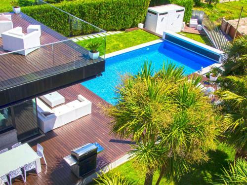 Panoramic Sea View Villa In Sanxenxo With Pool