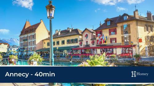 Apartamento Homey - Studio Amazonia Evasion - Hyper Centre - Aux Portes de Geneve