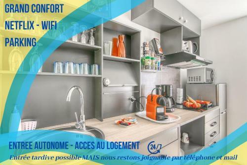 Apartamento Troyes - Little World - Studio - Netflix - Confort - Parking