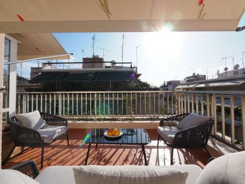 Sophia's Penthouse Apartment With Acropolis View From Big Terrace