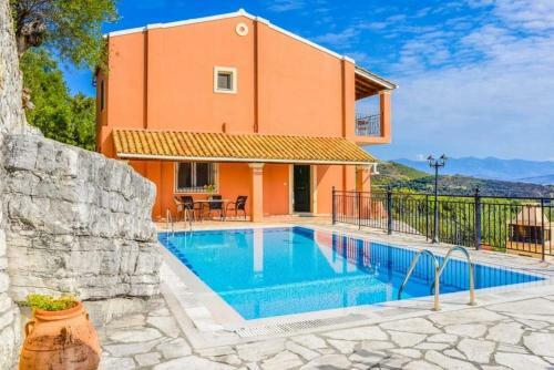 Agios Stefanos Sinion Villa Sleeps 6 Pool Air Con