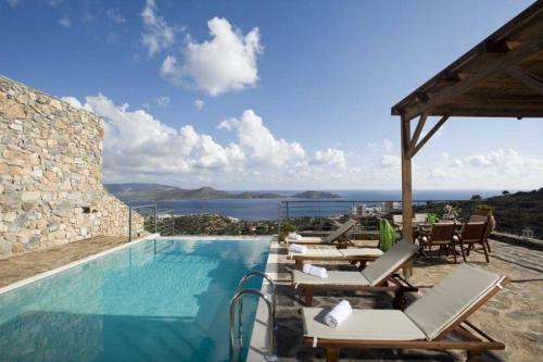 Luxury Crete Villa Two Bedroom Villa Private Pool Sea Views Elounda