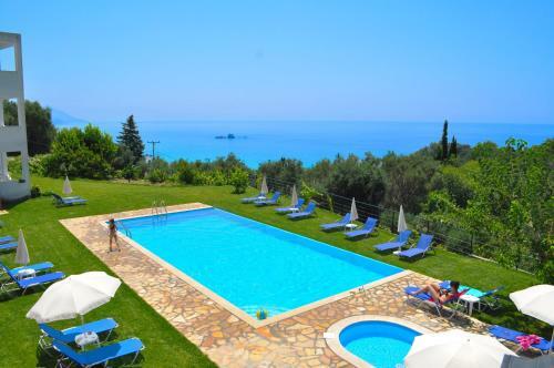 Loft Apartment Adonis In Pelekas Beach With Pool