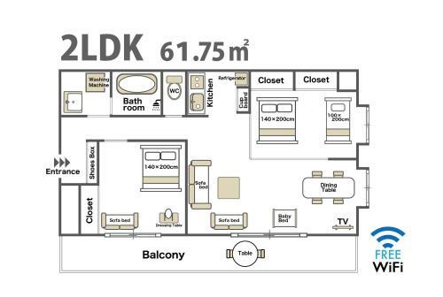 Apartamento G10 City Hotel Namba Residence4