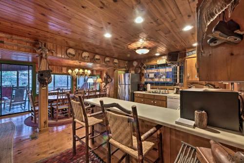 Spacious Waterfront Retreat With Dock And Hot Tub