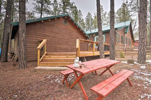 Inviting Bear Pine Cabin With Porch And Deck!