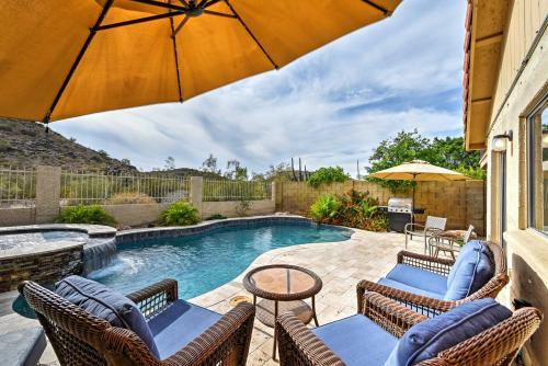 Home With Pool, Putting Green And South Mtn Park Views!