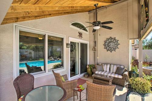 Modern Phoenix Oasis With Heated Pool, Patio And Grill