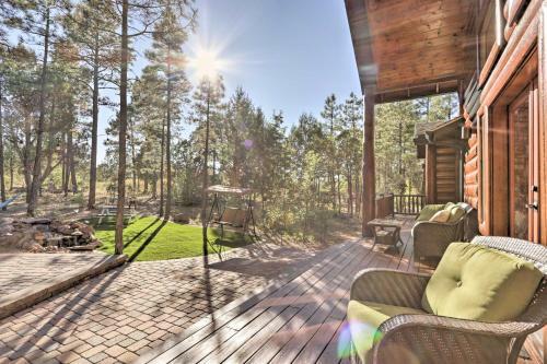 Show Low Cabin With Fire Pit, Game Room And Bbq!