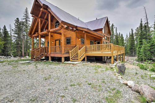 Fairplay Log Cabin With Deck And Incredible Mtn Views!