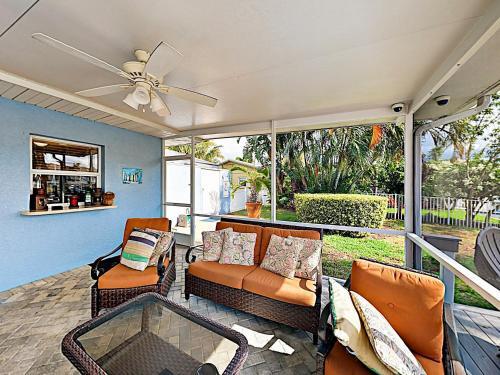 New Listing! Canal-front Oasis With Pool & Boat Dock Home