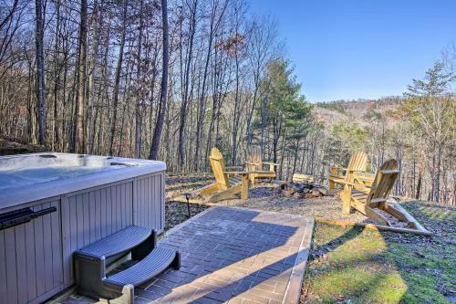 Deer Park Cabin! Blue Ridge Home With Hot Tub And Views
