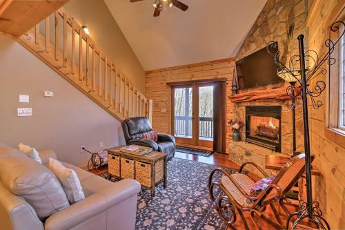 Deer Park Cabin! Blue Ridge Home With Hot Tub And Views