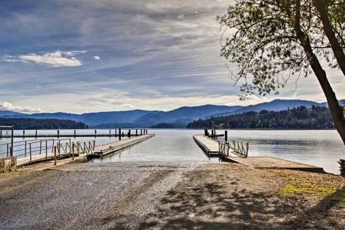 Hillside Home With Dock, 10 Min To Coeur Dalene